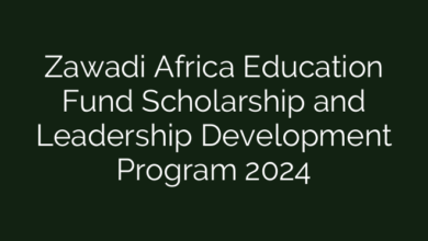 Zawadi Africa Education Fund Scholarship and Leadership Development Program 2024