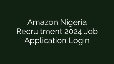 Amazon Nigeria Recruitment 2024 Job Application Login