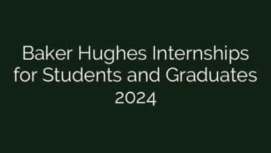 Baker Hughes Internships for Students and Graduates 2024