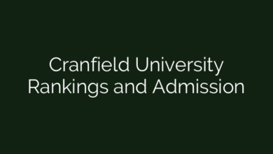 Cranfield University Rankings and Admission