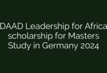 DAAD Leadership for Africa scholarship for Masters Study in Germany 2024