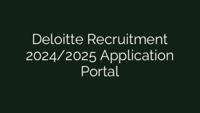 Deloitte Recruitment 2024/2025 Application Portal