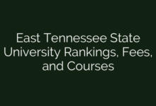 East Tennessee State University Rankings, Fees, and Courses