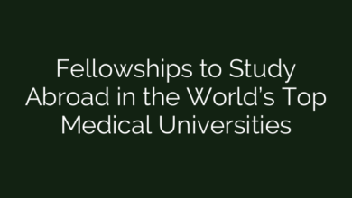 Fellowships to Study Abroad in the World’s Top Medical Universities