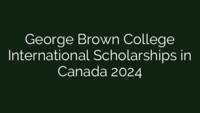 George Brown College International Scholarships in Canada 2024