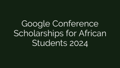 Google Conference Scholarships for African Students 2024