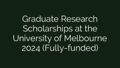 Graduate Research Scholarships at the University of Melbourne 2024 (Fully-funded)