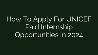 How To Apply For UNICEF Paid Internship Opportunities In 2024