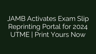 JAMB Activates Exam Slip Reprinting Portal for 2024 UTME | Print Yours Now