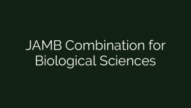 JAMB Combination for Biological Sciences