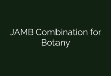 JAMB Combination for Botany