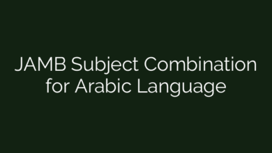 JAMB Subject Combination for Arabic Language