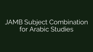 JAMB Subject Combination for Arabic Studies