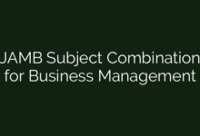 JAMB Subject Combination for Business Management