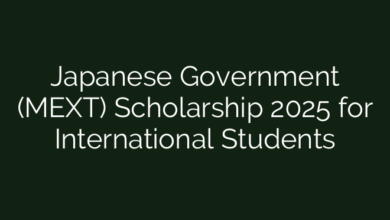 Japanese Government (MEXT) Scholarship 2025 for International Students