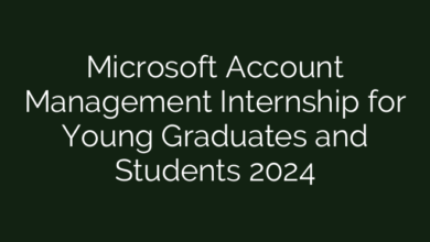 Microsoft Account Management Internship for Young Graduates and Students 2024