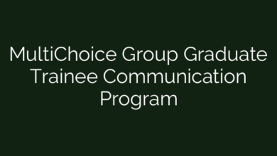 MultiChoice Group Graduate Trainee Communication Program