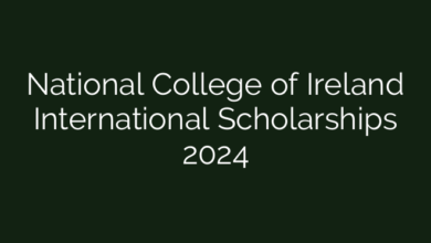 National College of Ireland International Scholarships 2024