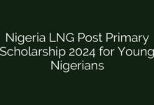 Nigeria LNG Post Primary Scholarship 2024 for Young Nigerians