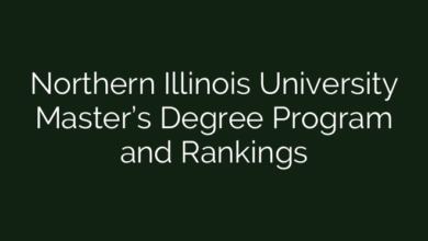 Northern Illinois University Master’s Degree Program and Rankings