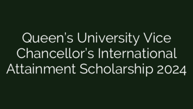Queen’s University Vice Chancellor’s International Attainment Scholarship 2024