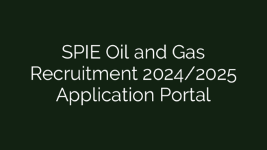 SPIE Oil and Gas Recruitment 2024/2025 Application Portal