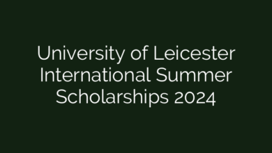 University of Leicester International Summer Scholarships 2024