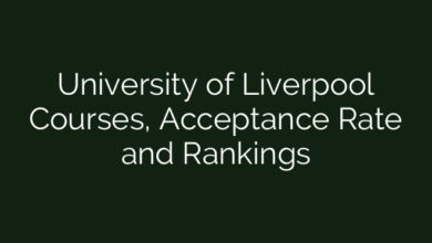 University of Liverpool Courses, Acceptance Rate and Rankings
