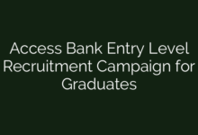 Access Bank Entry Level Recruitment Campaign for Graduates
