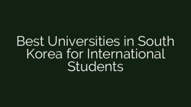 Best Universities in South Korea for International Students