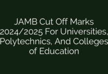 JAMB Cut Off Marks 2024/2025 For Universities, Polytechnics, And Colleges of Education