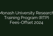 Monash University Research Training Program (RTP) Fees-Offset 2024