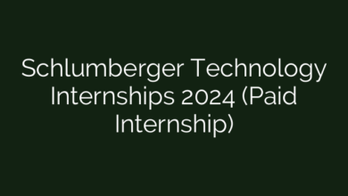 Schlumberger Technology Internships 2024 (Paid Internship)
