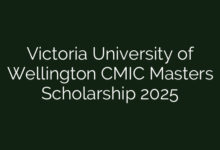 Victoria University of Wellington CMIC Masters Scholarship 2025