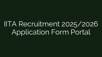 IITA Recruitment 2025/2026 Application Form Portal