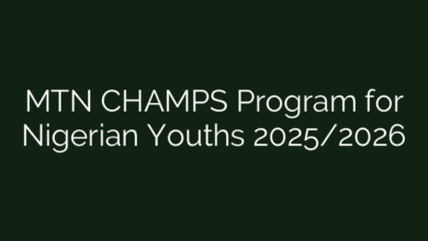 MTN CHAMPS Program for Nigerian Youths 2025/2026