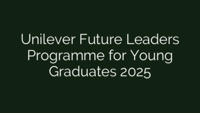 Unilever Future Leaders Programme for Young Graduates 2025