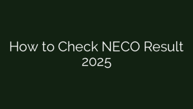 How to Check NECO Result 2025