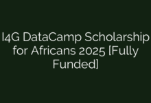 I4G DataCamp Scholarship for Africans 2025 [Fully Funded]