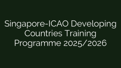 Singapore-ICAO Developing Countries Training Programme 2025/2026