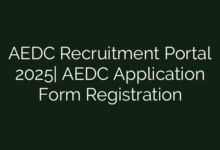 AEDC Recruitment Portal 2025| AEDC Application Form Registration