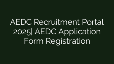 AEDC Recruitment Portal 2025| AEDC Application Form Registration