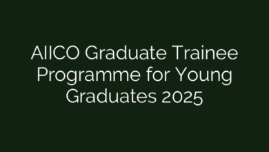 AIICO Graduate Trainee Programme for Young Graduates 2025