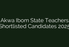 Akwa Ibom State Teachers Shortlisted Candidates 2025