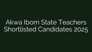 Akwa Ibom State Teachers Shortlisted Candidates 2025