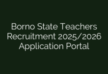 Borno State Teachers Recruitment 2025/2026 Application Portal