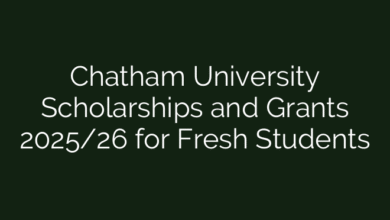 Chatham University Scholarships and Grants 2025/26 for Fresh Students