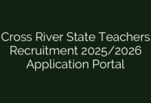Cross River State Teachers Recruitment 2025/2026 Application Portal