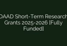 DAAD Short-Term Research Grants 2025-2026 [Fully Funded]