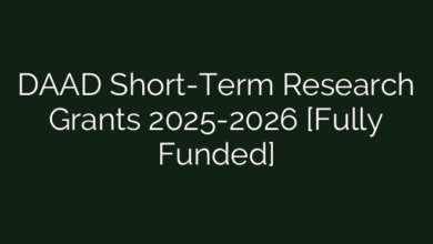 DAAD Short-Term Research Grants 2025-2026 [Fully Funded]